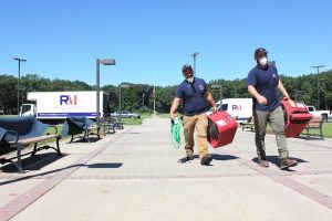 Renu Contracting & Restoration team performing building restoration after water damage